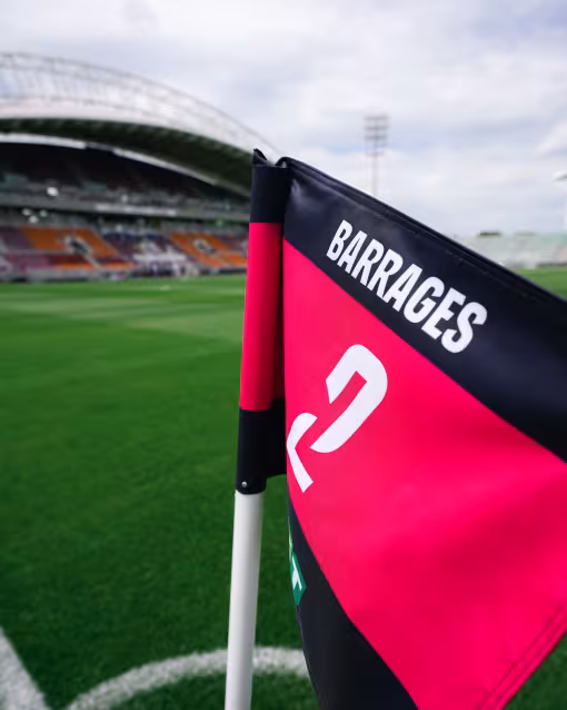 Drapeau de corner en mode Barrages L2