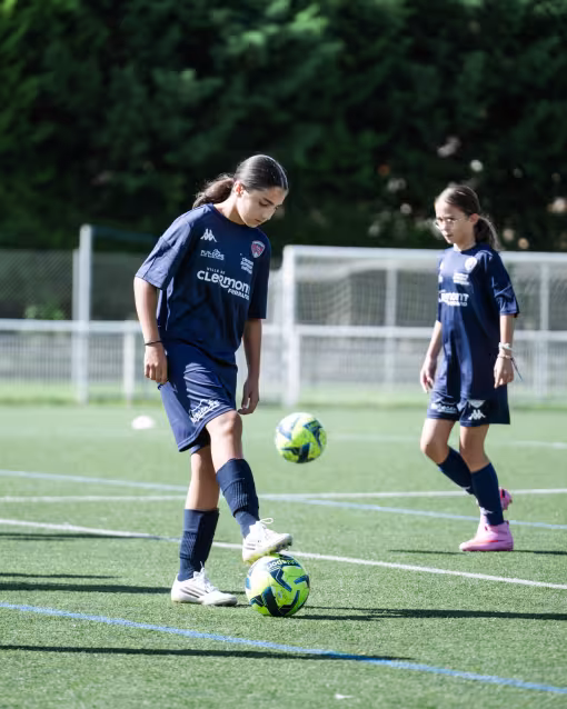 joueuse à l'entrainement
