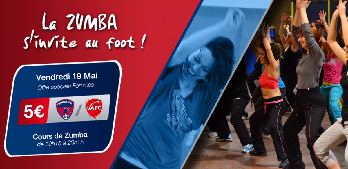 Le 19 Mai, la Zumba s'invite au foot ! CLERMONT FOOT 63