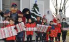 Le Père Noël et Torix auprès des jeunes U6-U8