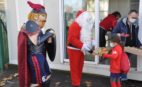 Le Père Noël et Torix auprès des jeunes U6-U8