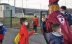 Le Père Noël et Torix auprès des jeunes U6-U8