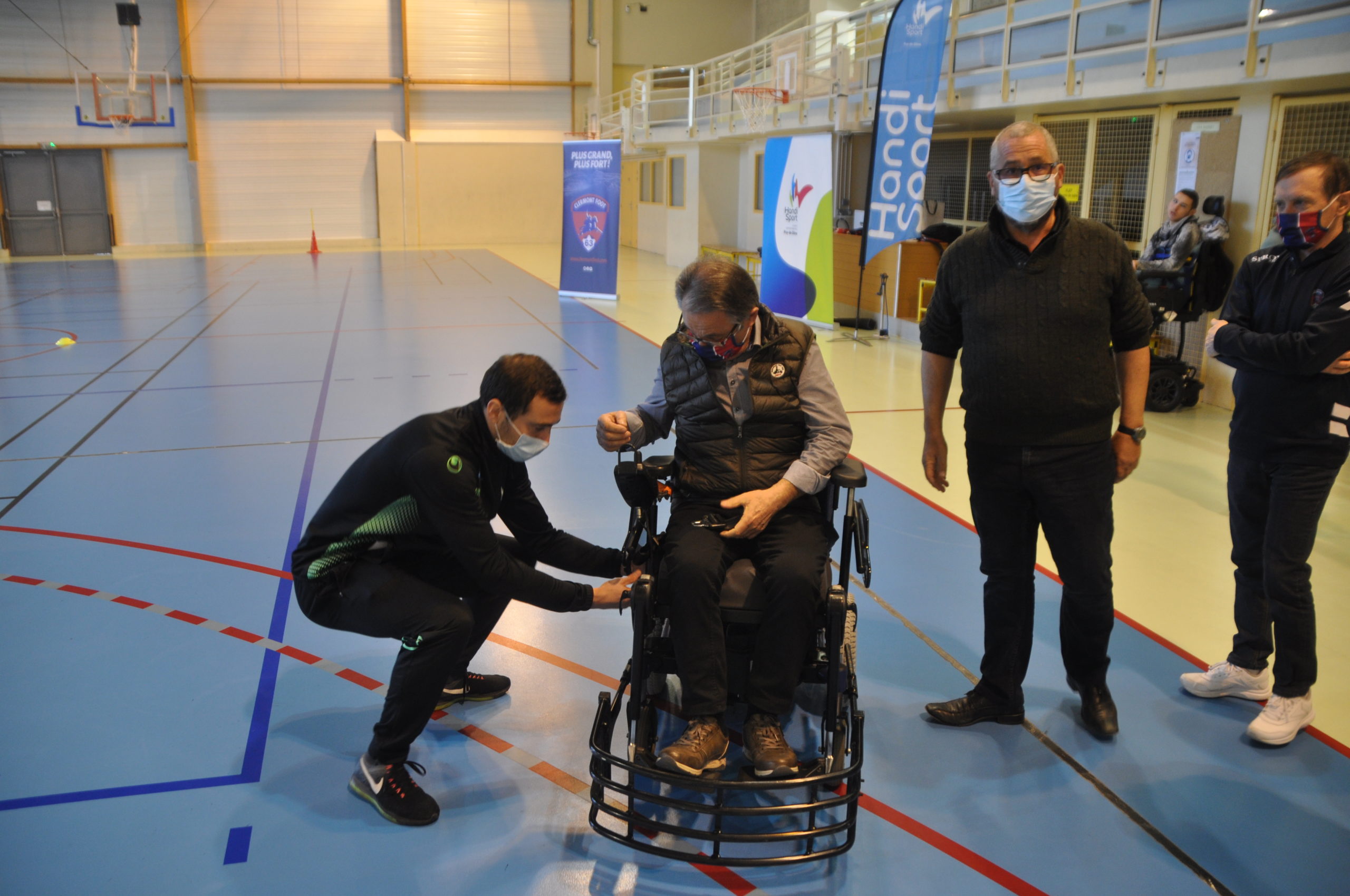 Le club Handisport Arverne Foot Fauteuil reçoit le CF63