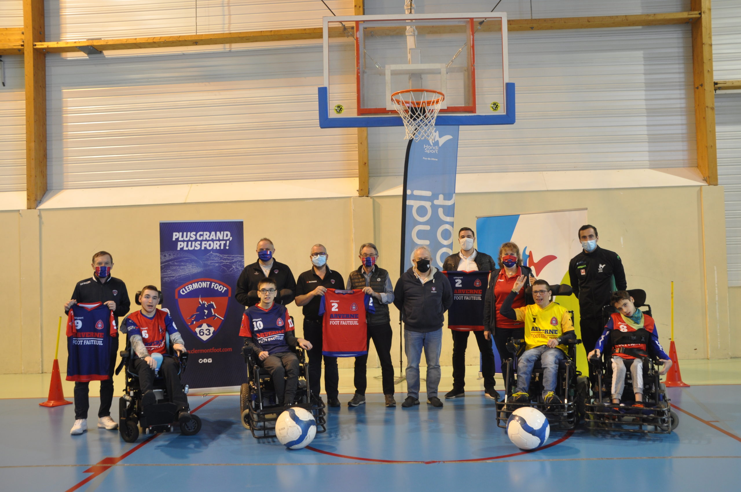 Le club Handisport Arverne Foot Fauteuil reçoit le CF63