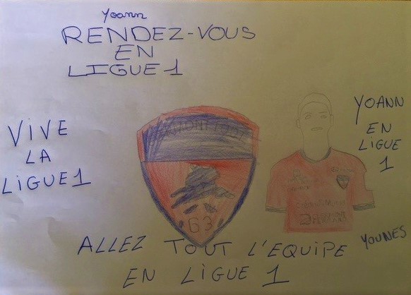 Nos jeunes encouragent Yohann MAGNIN