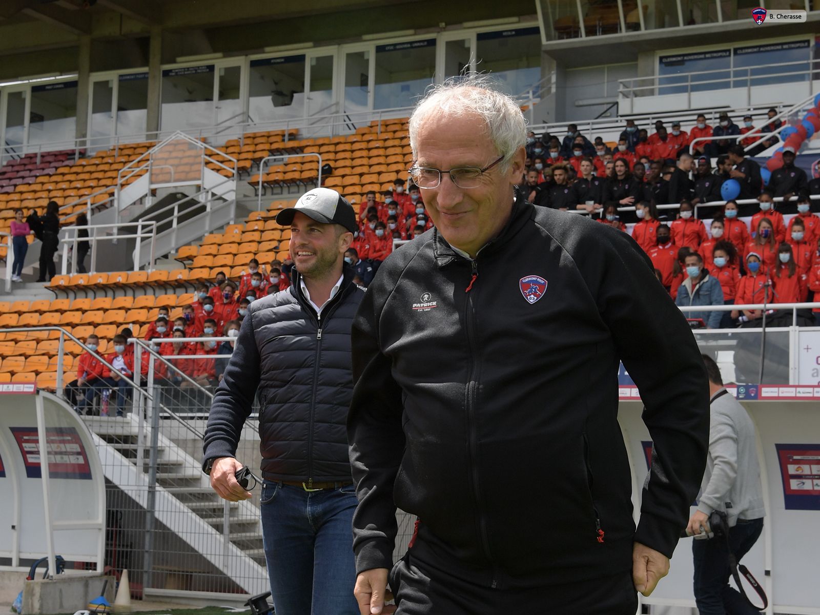 Célébration de la montée en L1 avec les jeunes du CF63