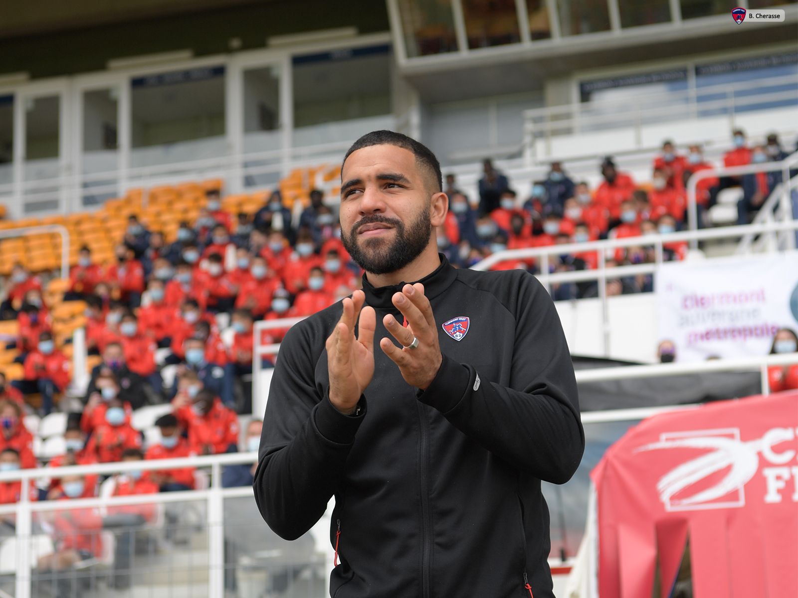 Célébration de la montée en L1 avec les jeunes du CF63