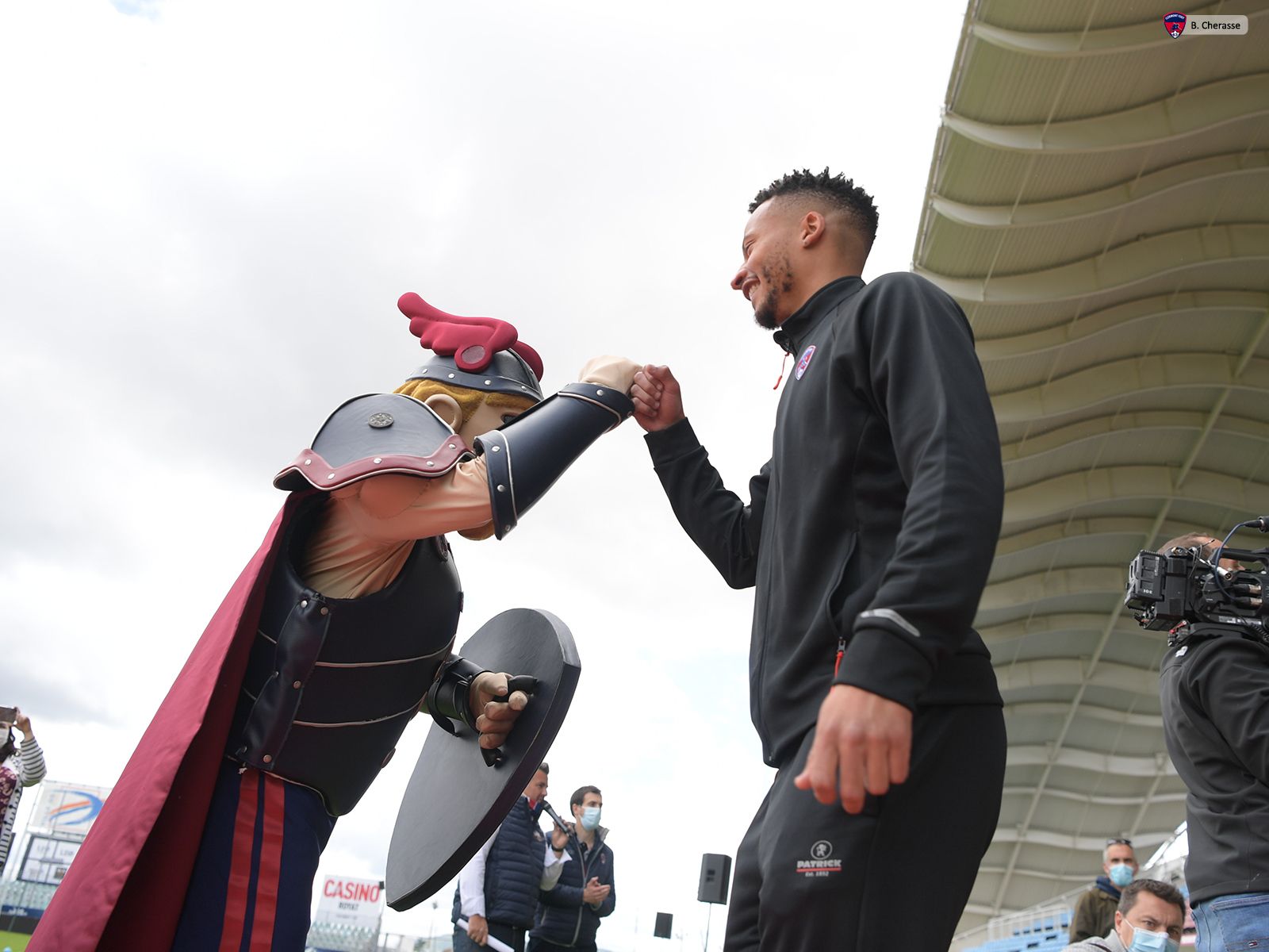 Célébration de la montée en L1 avec les jeunes du CF63