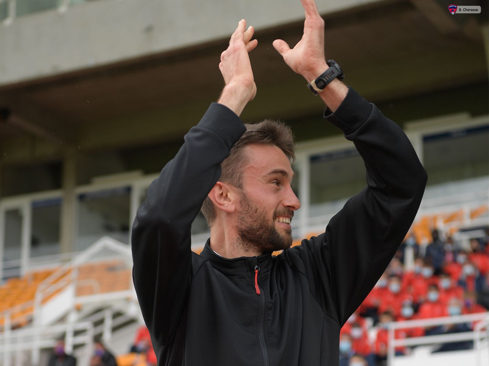Célébration de la montée en L1 avec les jeunes du CF63