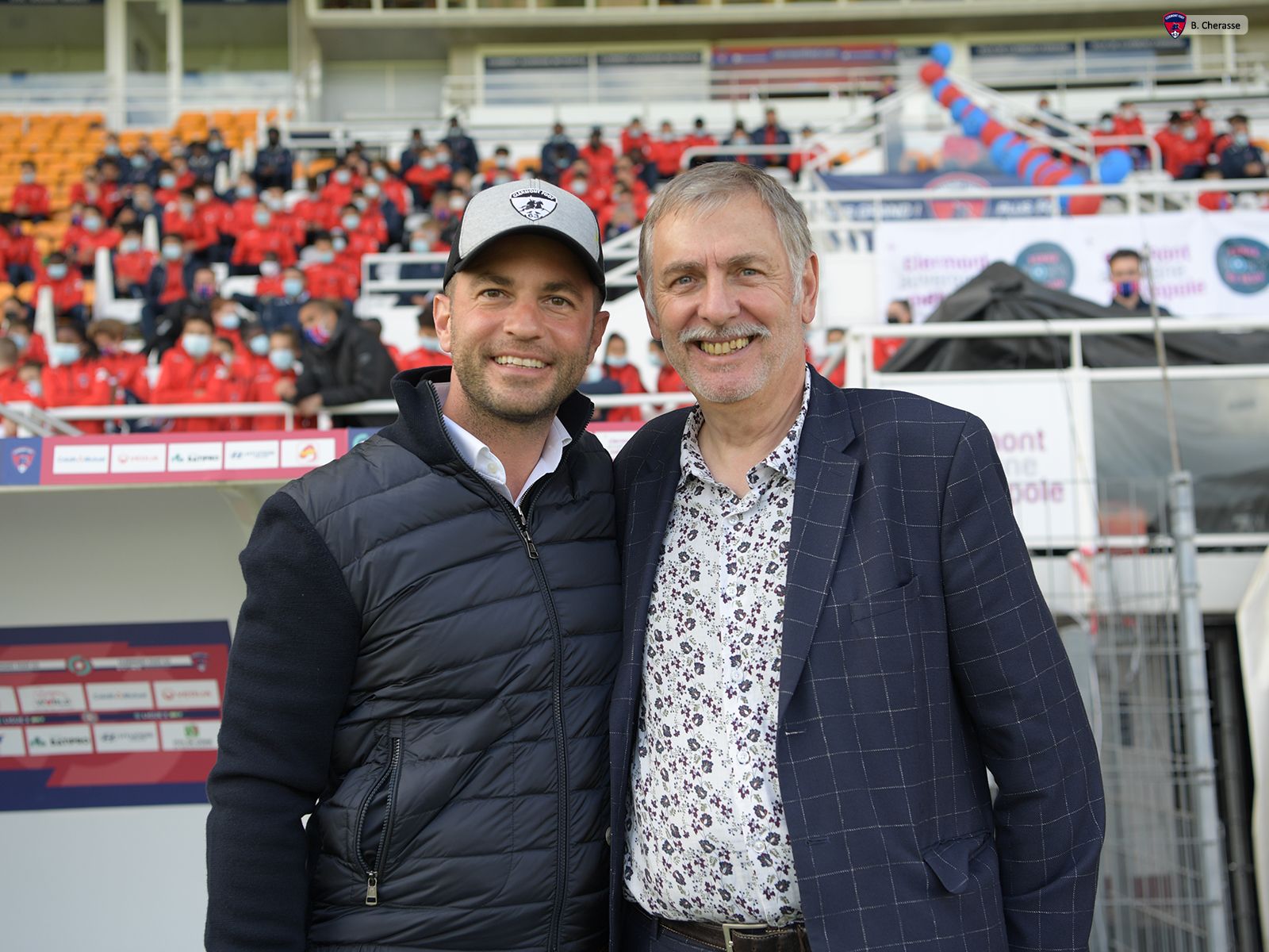 Célébration de la montée en L1 avec les jeunes du CF63
