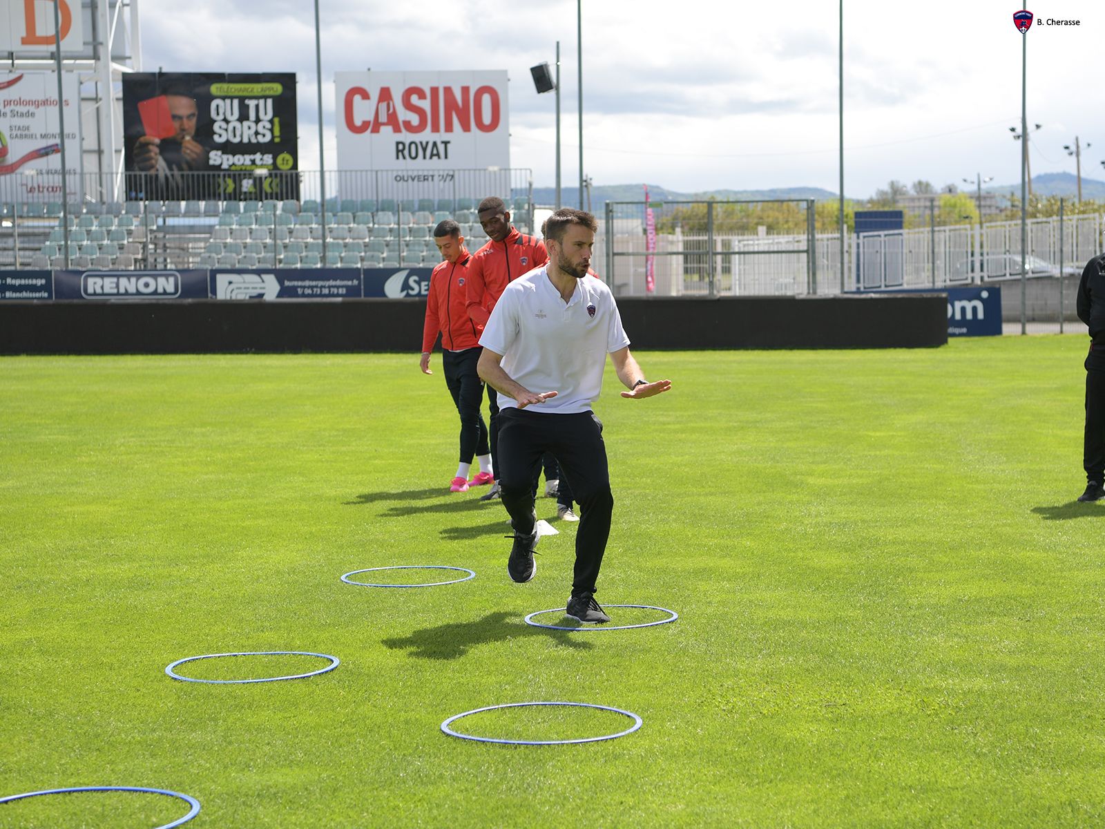 Célébration de la montée en L1 avec les jeunes du CF63