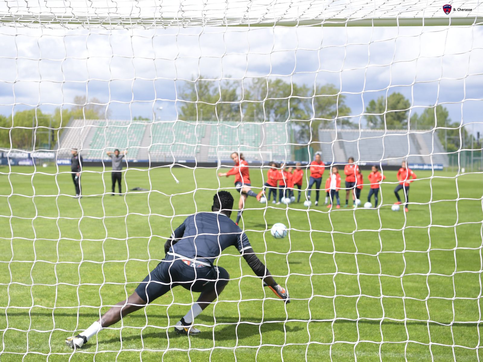 Célébration de la montée en L1 avec les jeunes du CF63