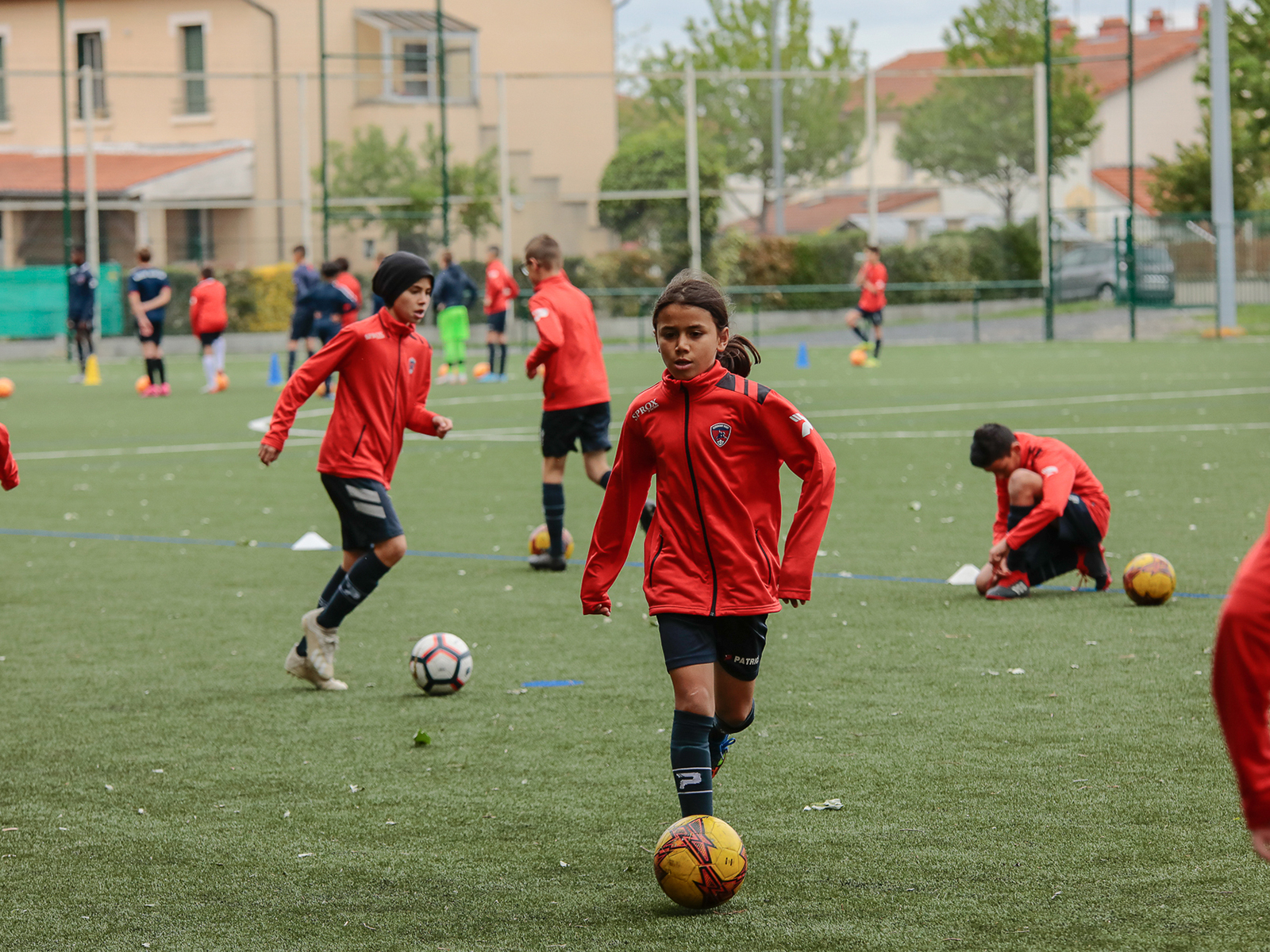 Une séance avec les U11