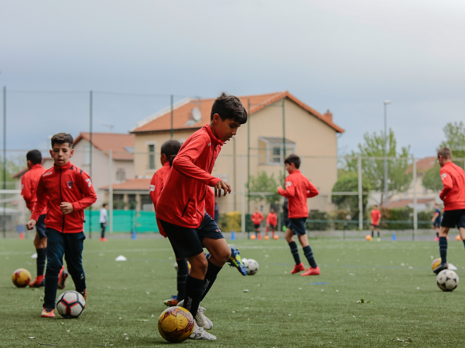 Une séance avec les U11