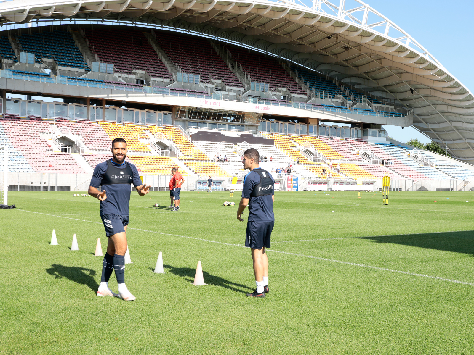 Premier entraînement sur la nouvelle pelouse