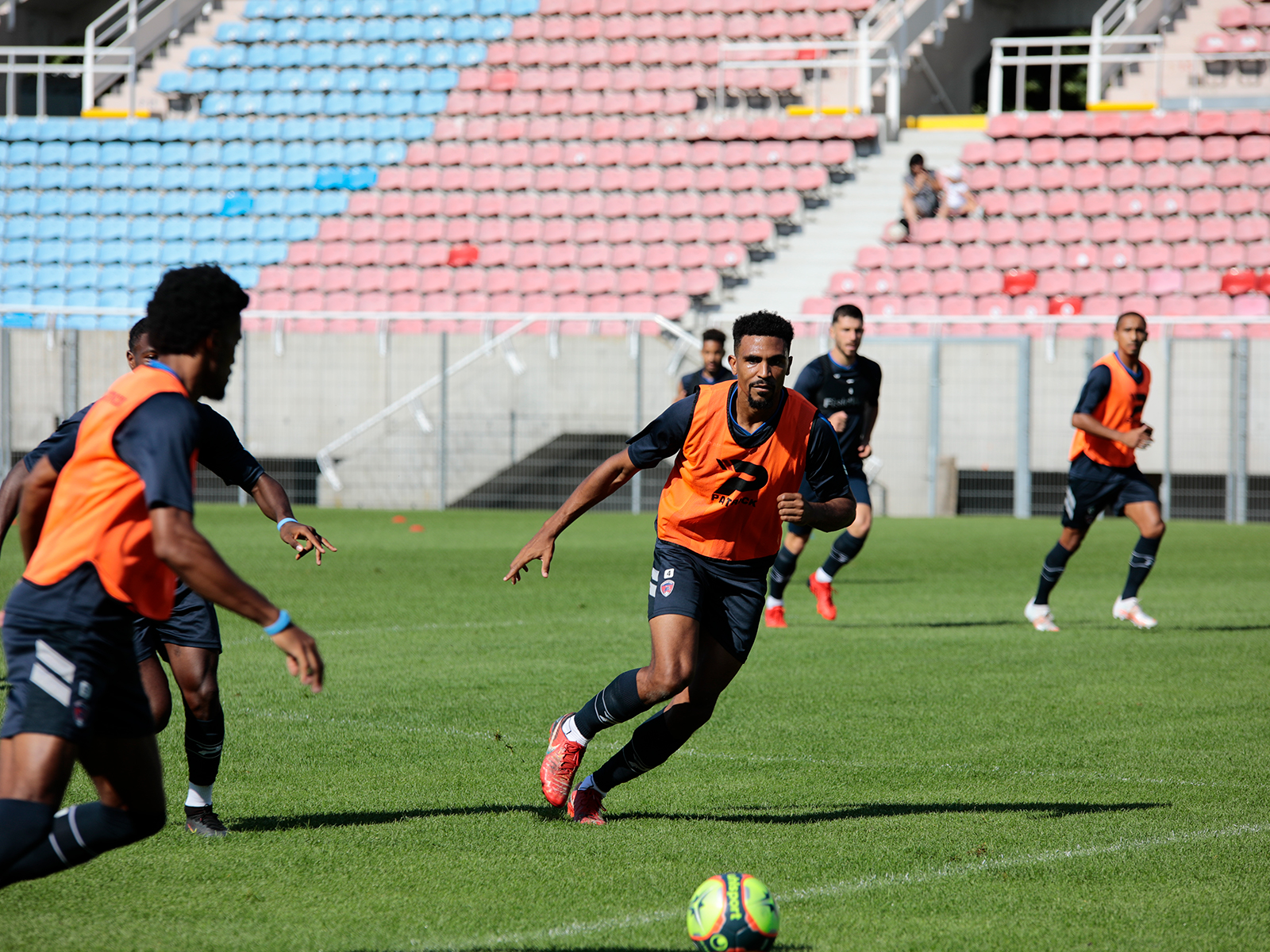Premier entraînement sur la nouvelle pelouse