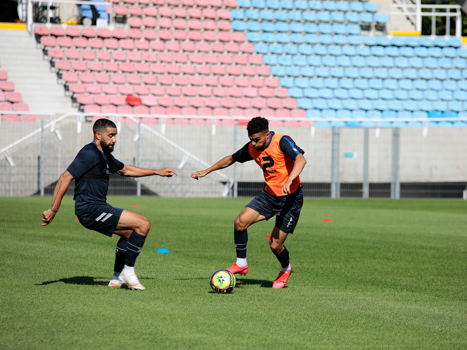 Premier entraînement sur la nouvelle pelouse