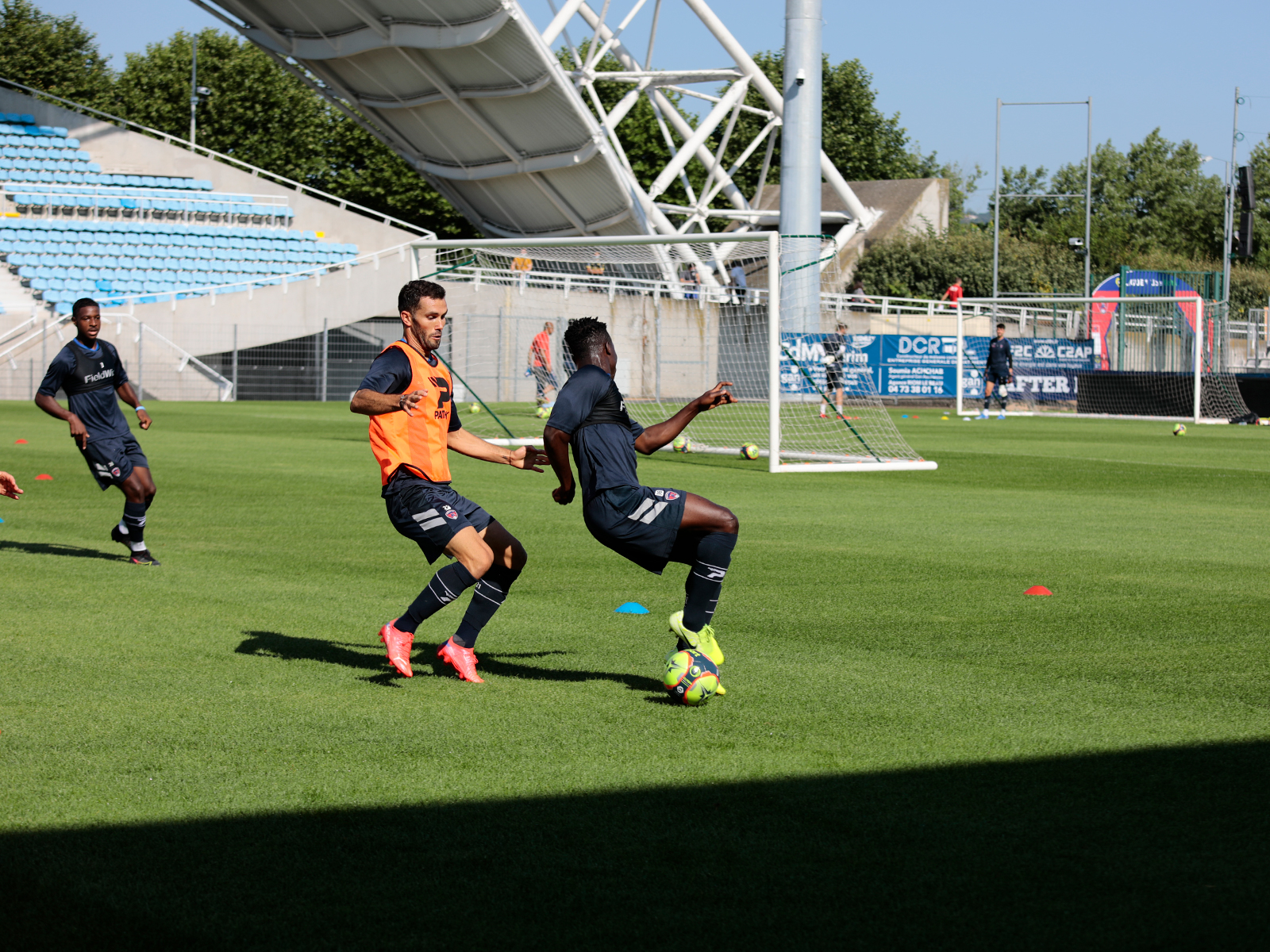 Premier entraînement sur la nouvelle pelouse