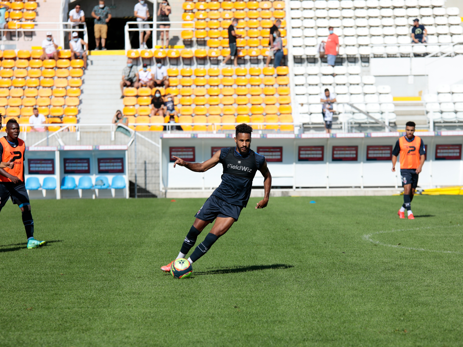 Premier entraînement sur la nouvelle pelouse