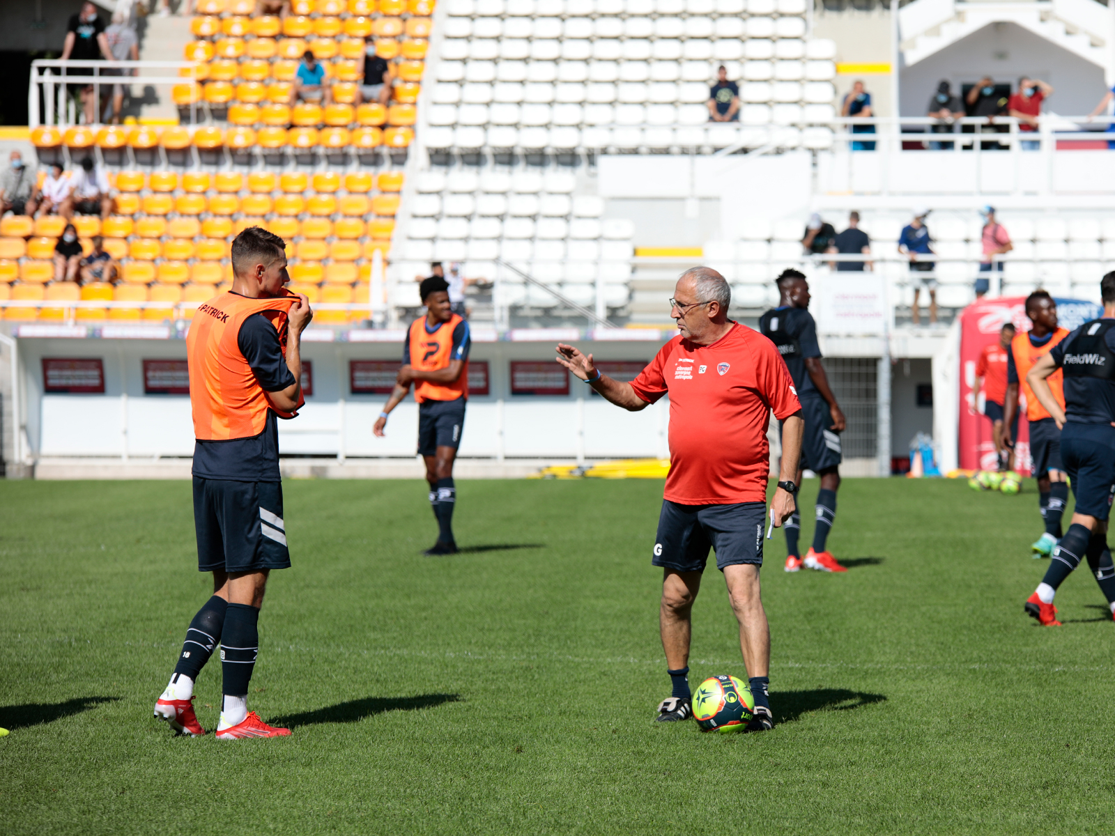 Premier entraînement sur la nouvelle pelouse