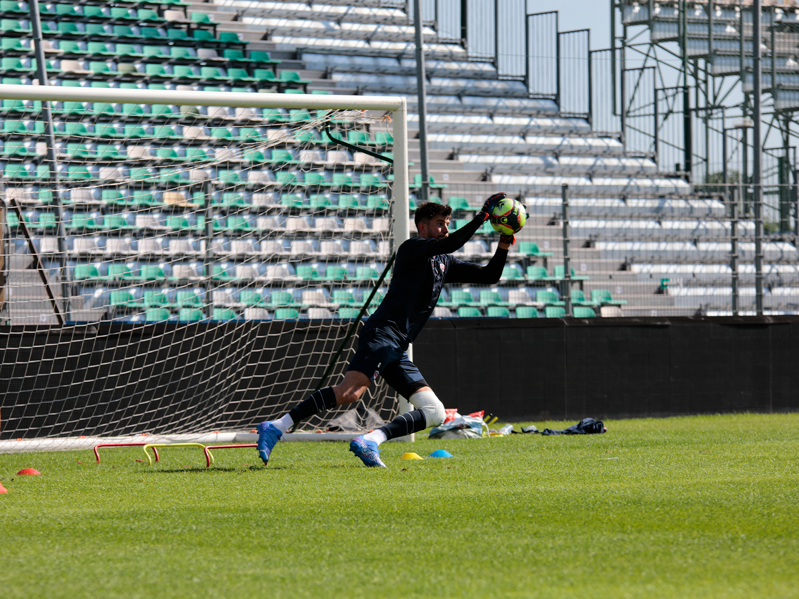 Premier entraînement sur la nouvelle pelouse