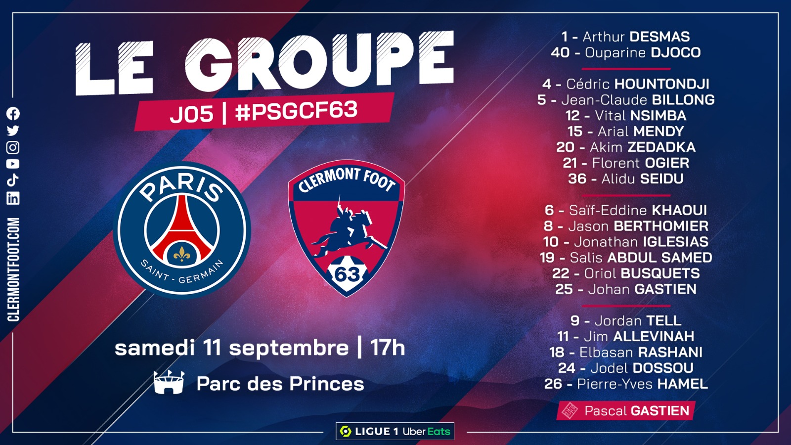 Pour une première magique au Parc ? - Clermont Foot