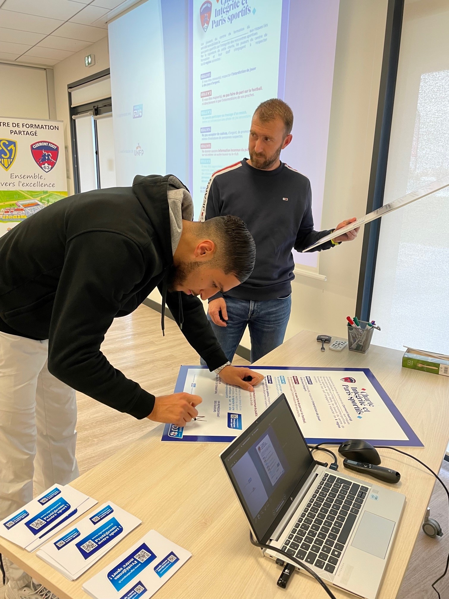 Le Centre de Formation sensibilisé aux paris sportifs