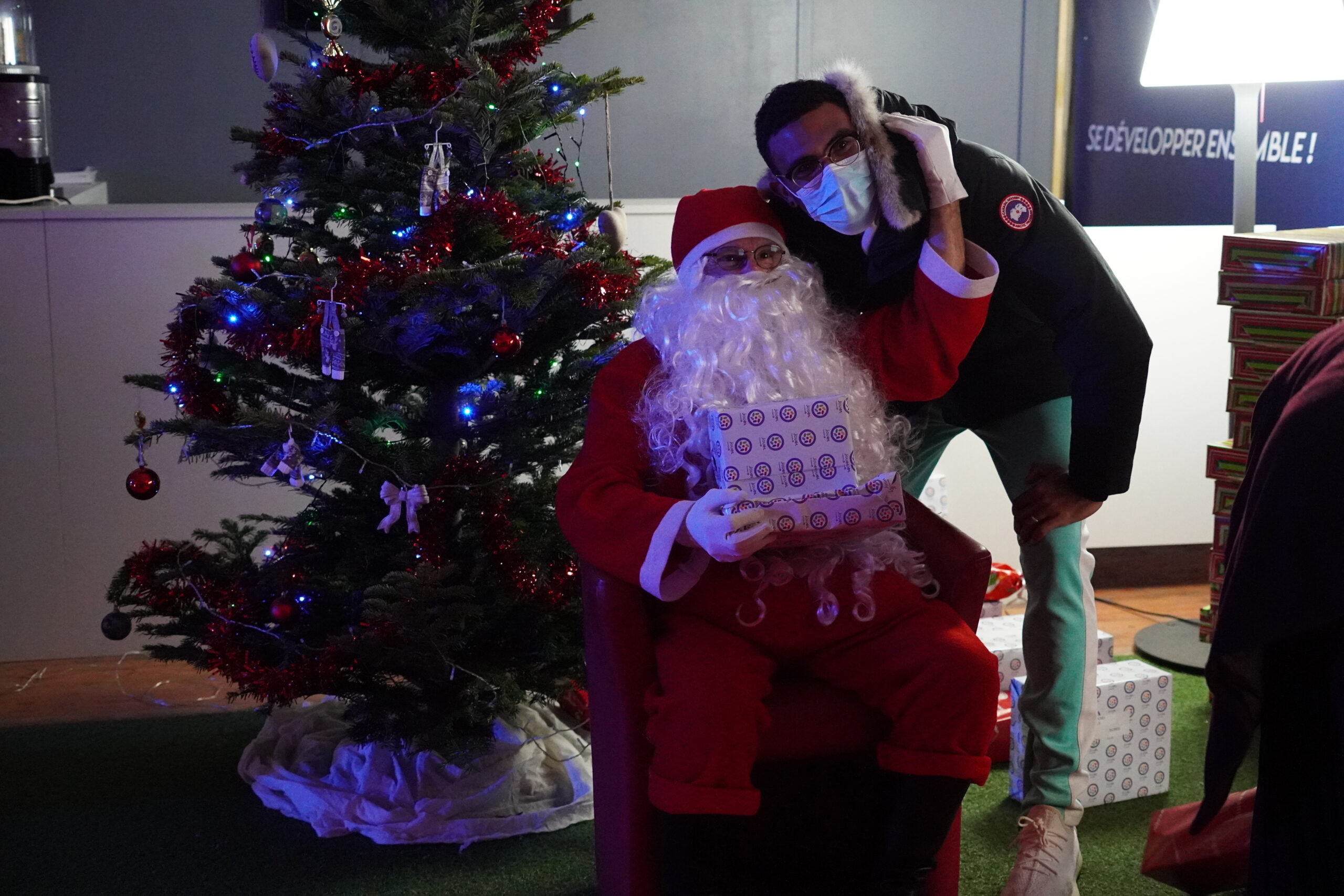 Le Père Noël de passage au Gabriel Montpied