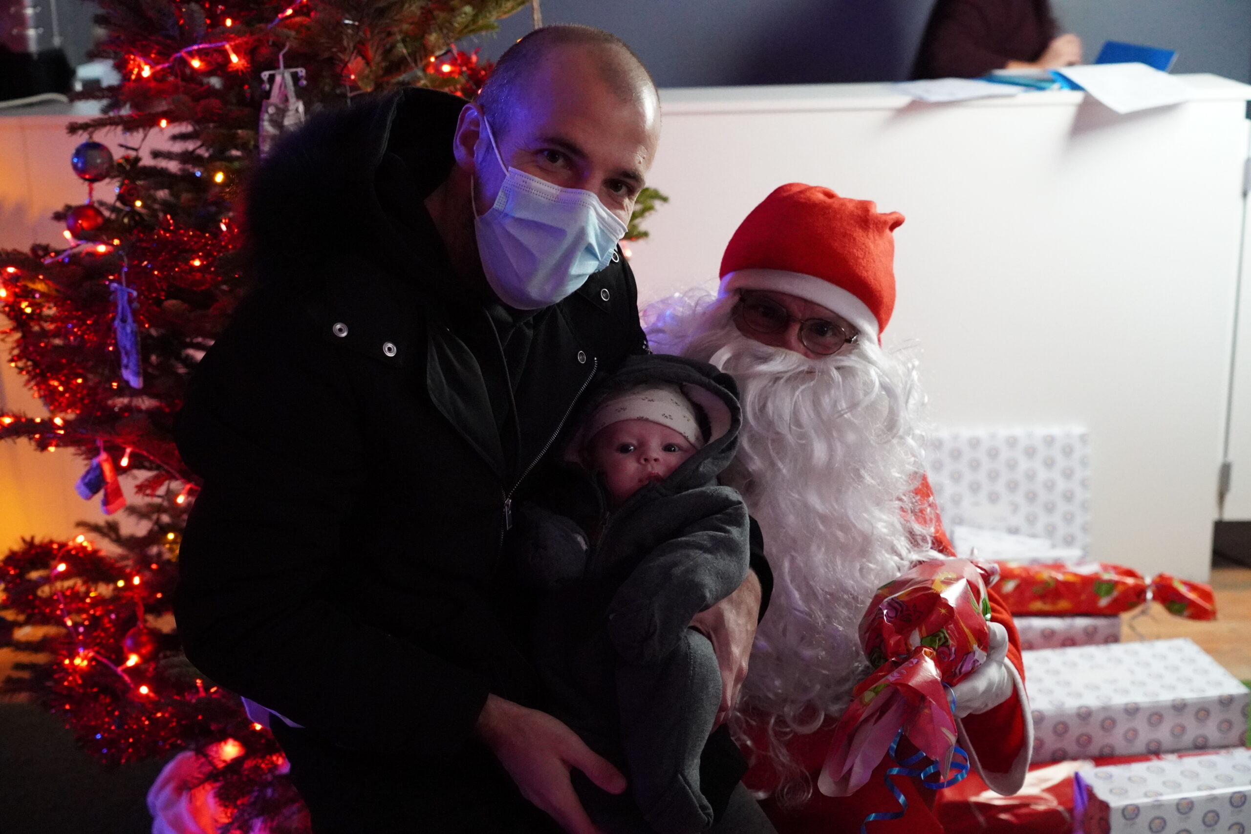 Le Père Noël de passage au Gabriel Montpied