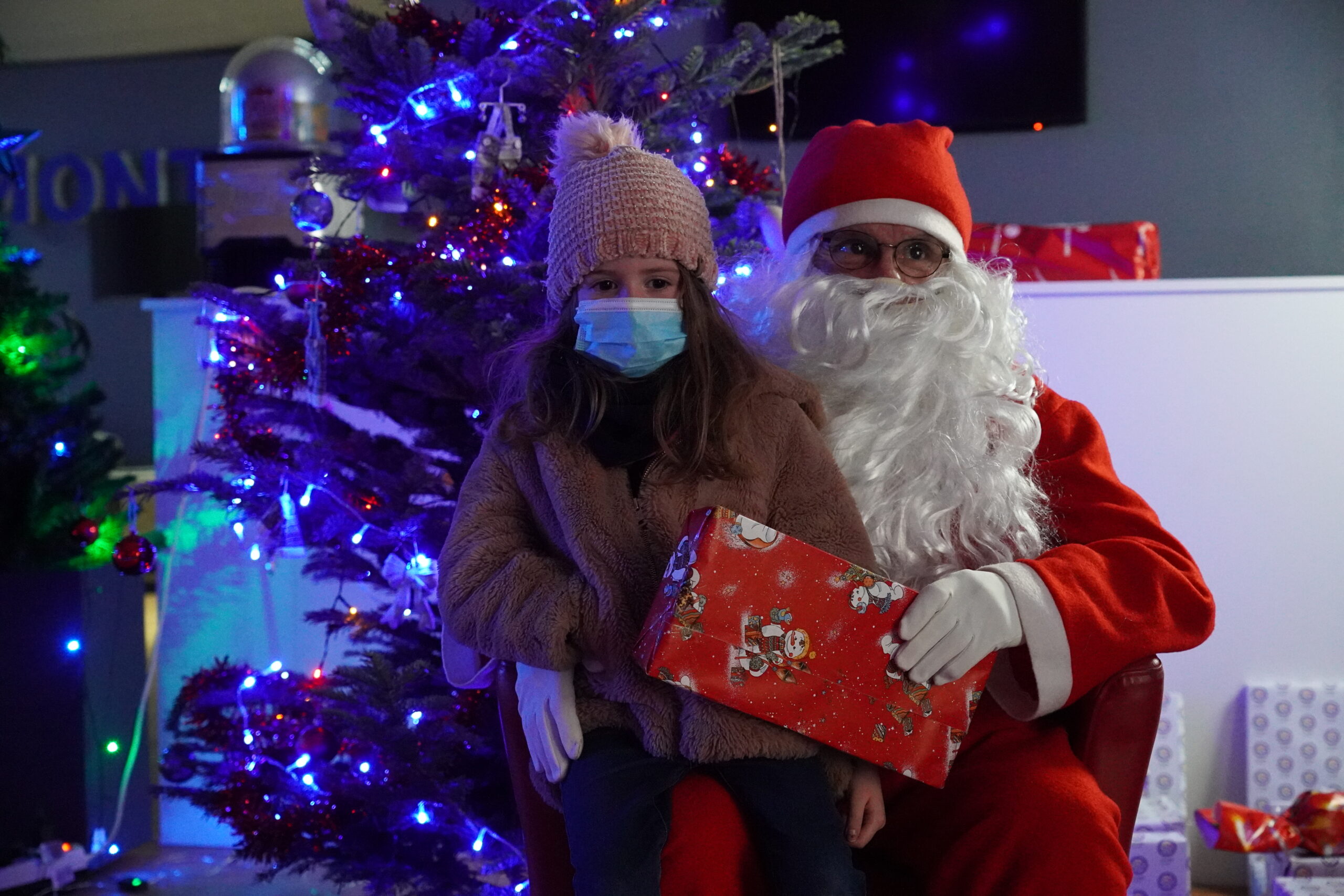 Le Père Noël de passage au Gabriel Montpied