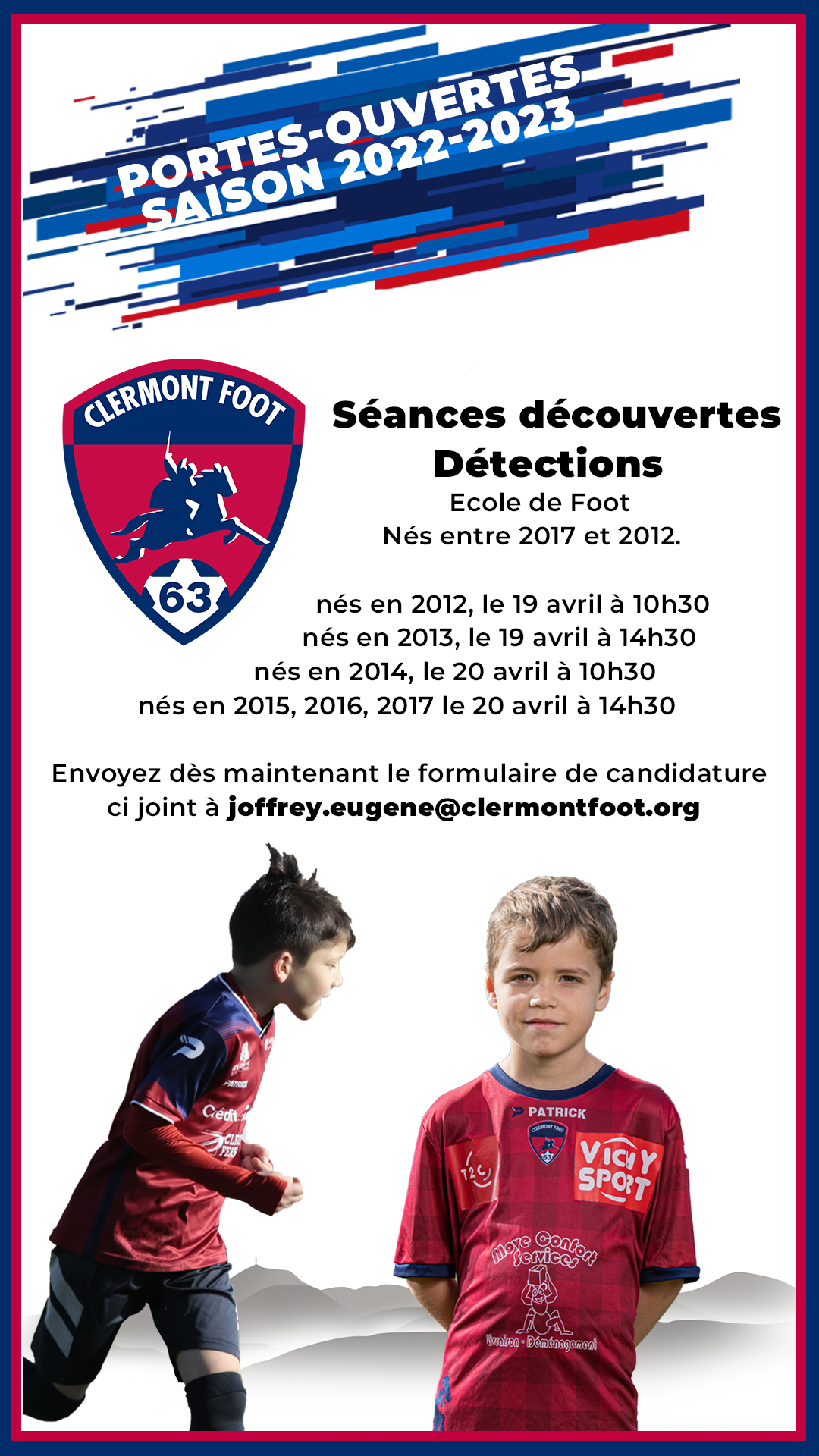 Calendrier Clermont Foot 2023 Portes-Ouvertes Jeunes Saisons 2022-2023 – Clermont Foot