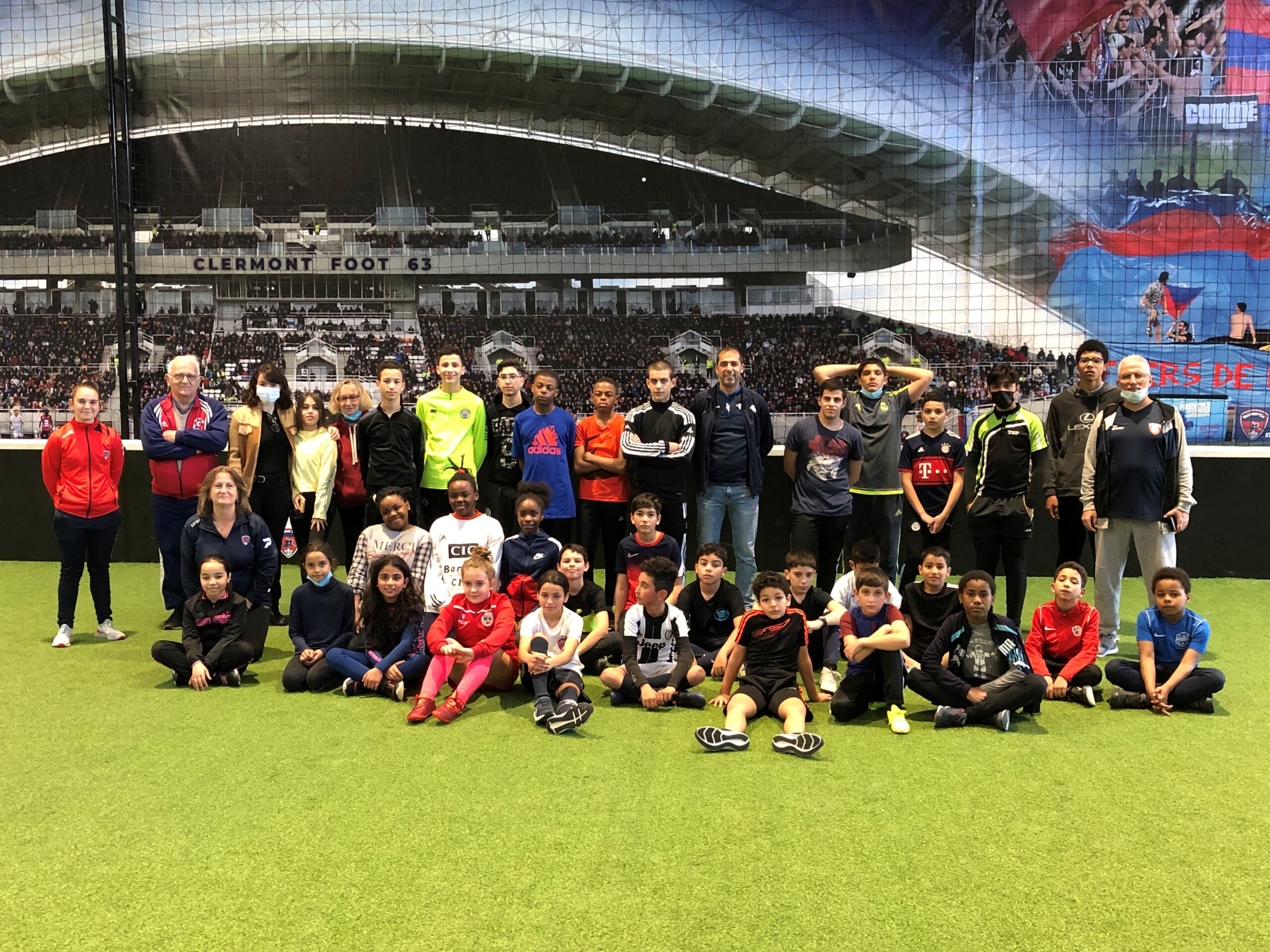 Le CF63 accueille des jeunes du secours populaire