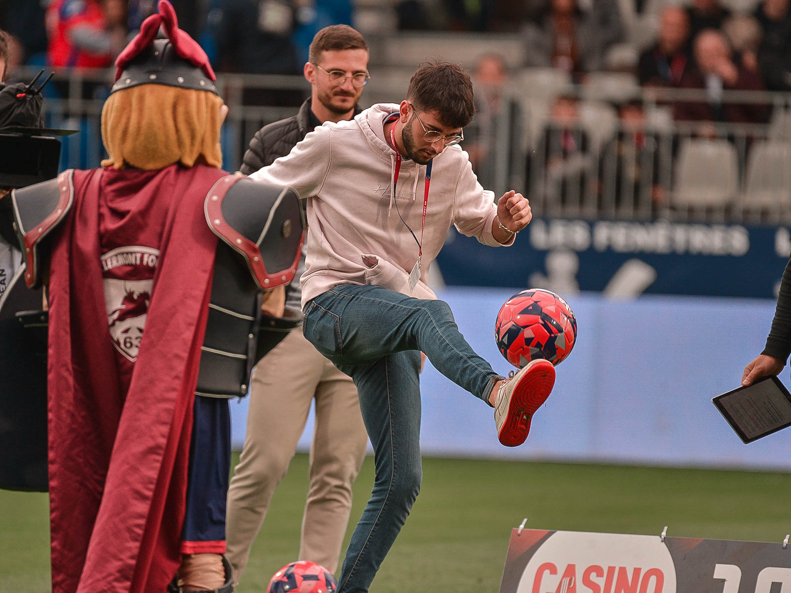 Clermont – Angers : Les animations en photos