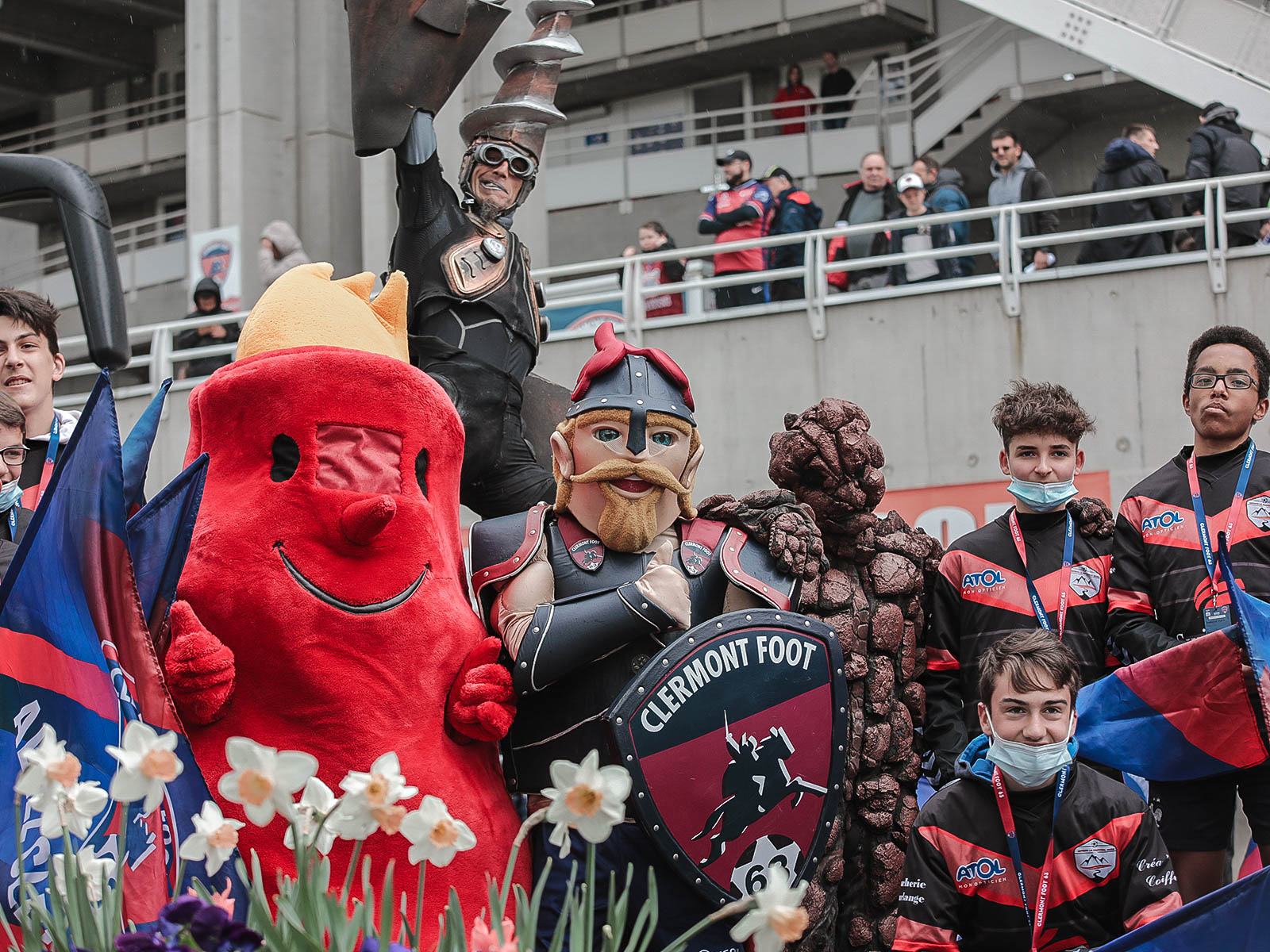 Clermont – Angers : Les animations en photos