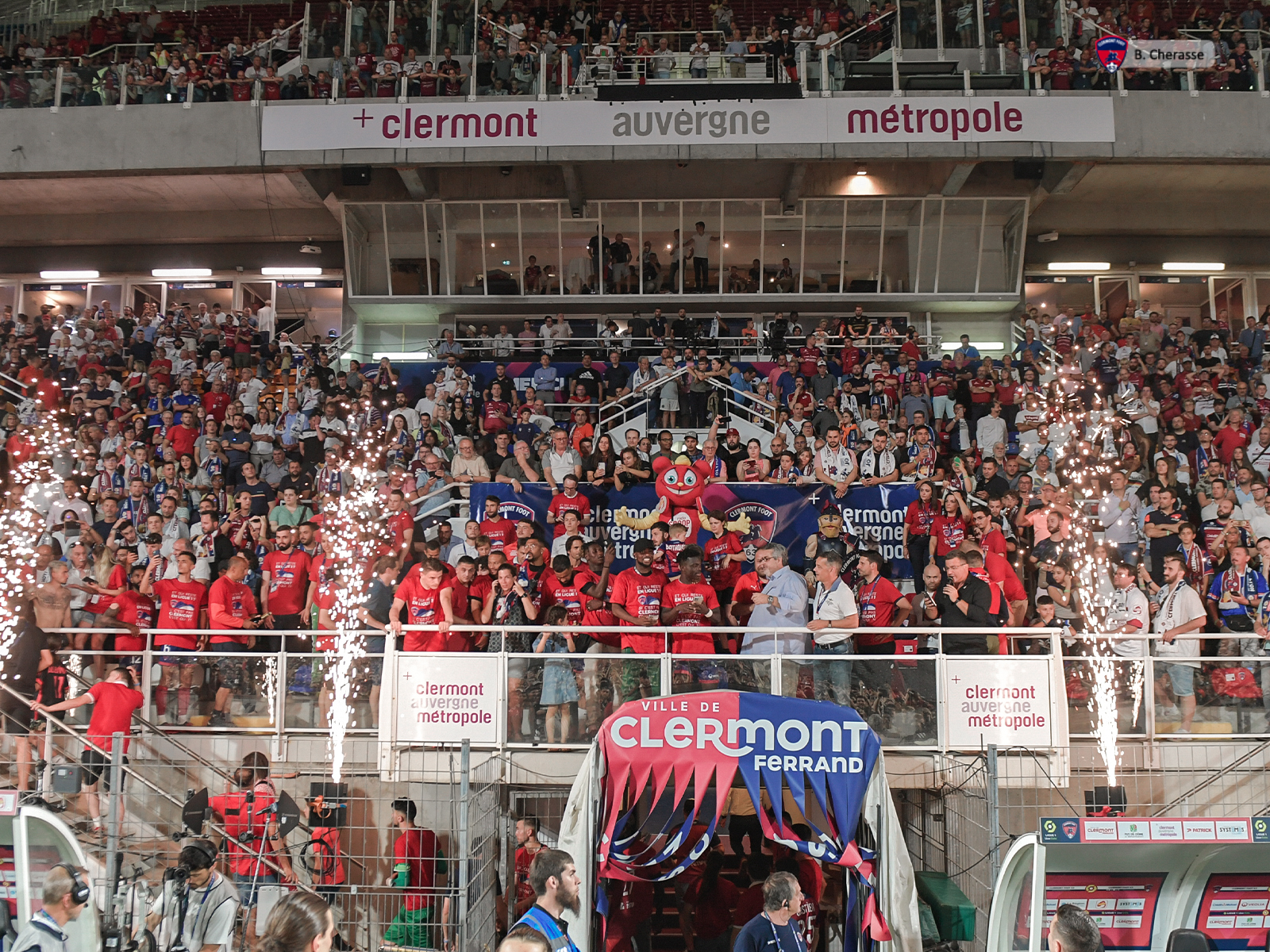 Clermont – Lyon : la célébration du maintien en images