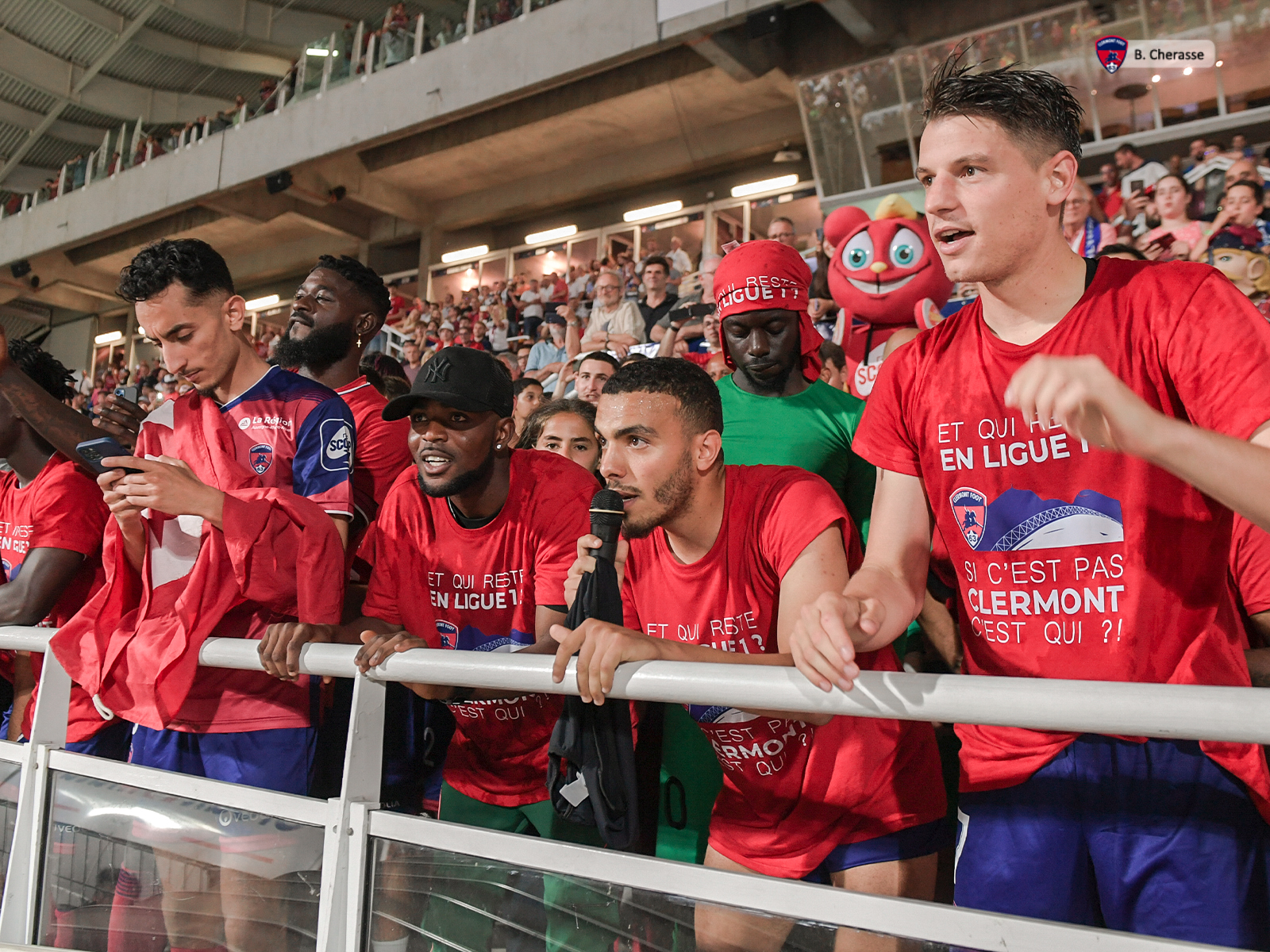 Clermont – Lyon : la célébration du maintien en images