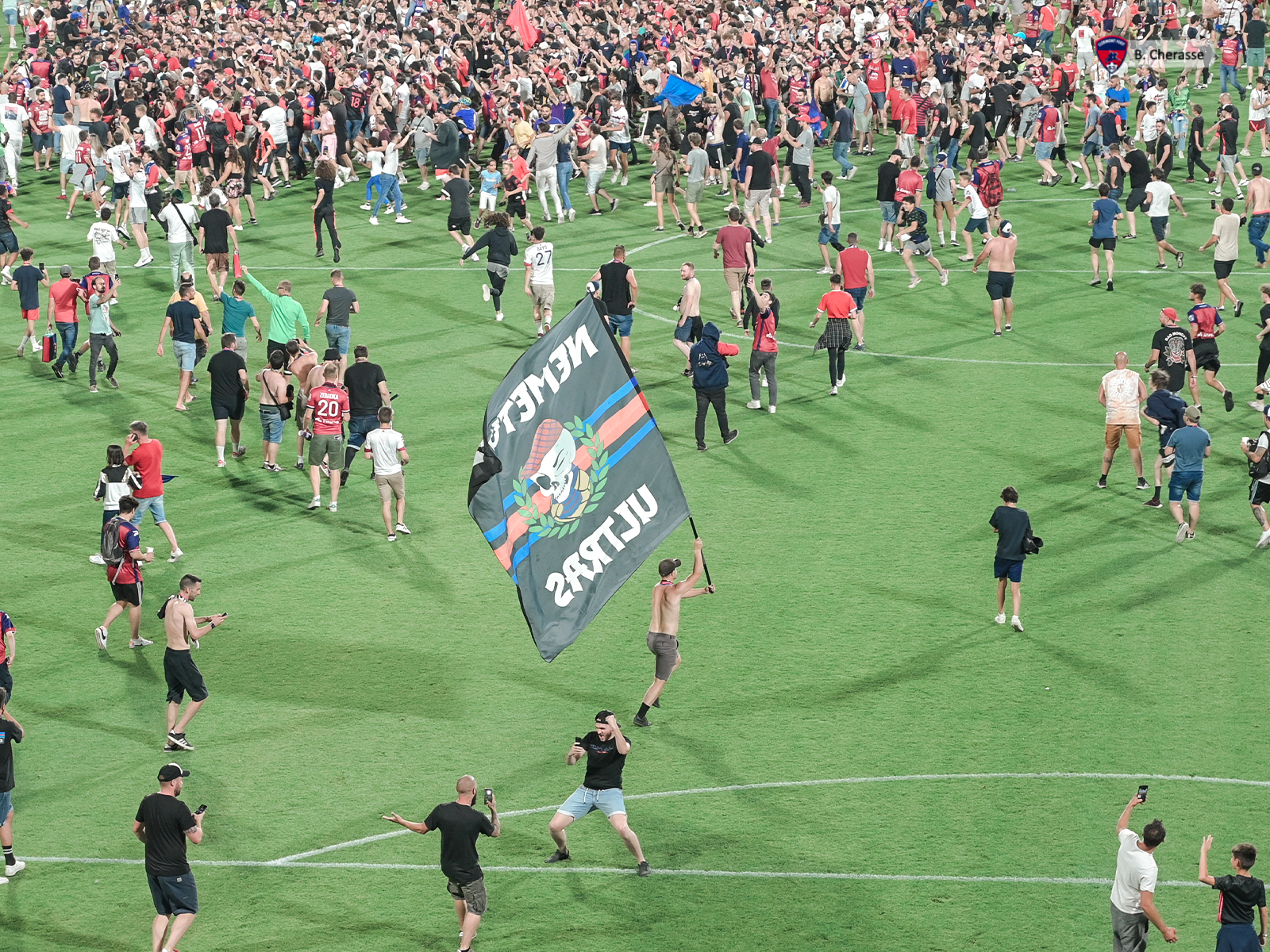 Clermont – Lyon : la célébration du maintien en images