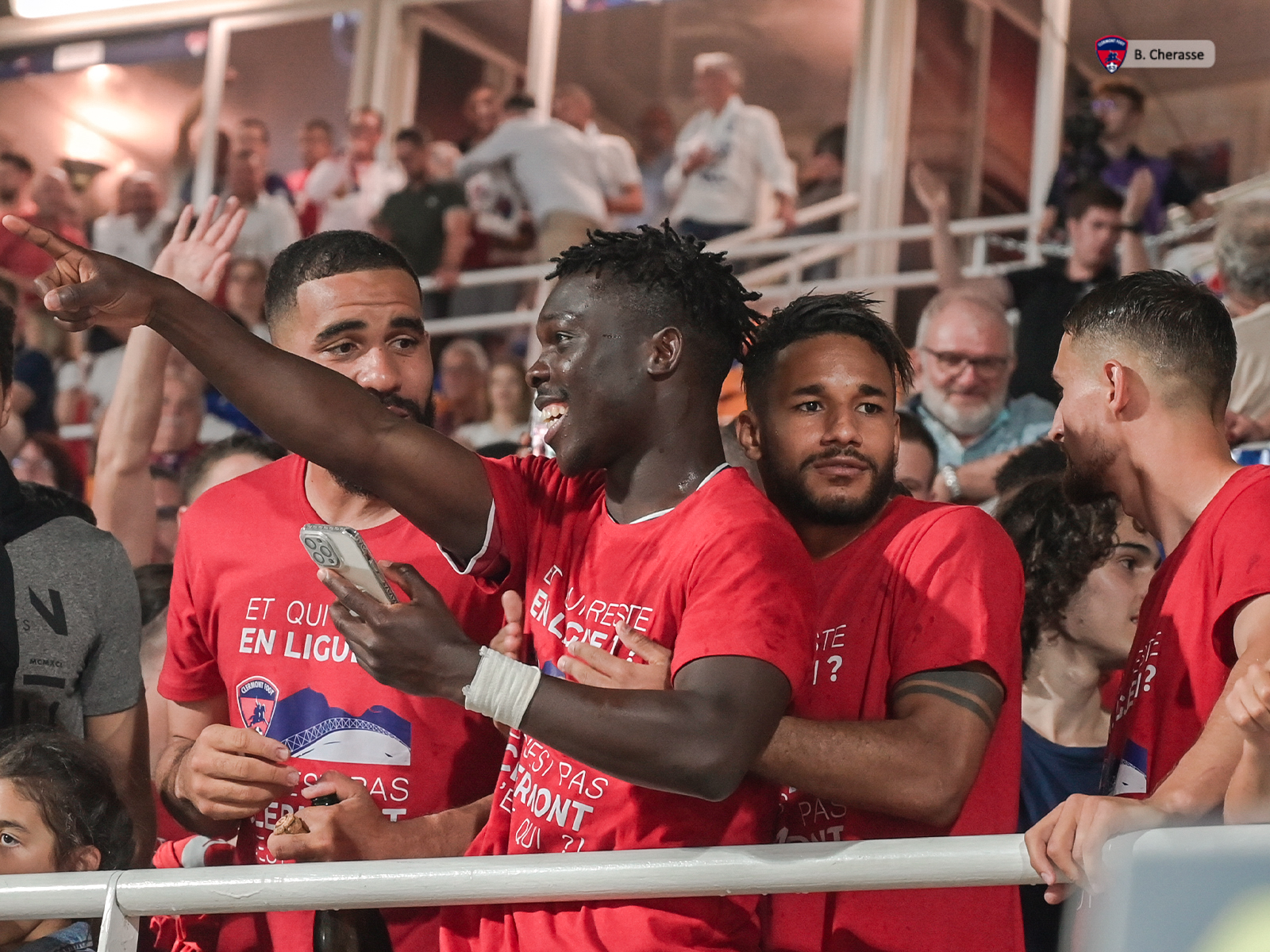 Clermont – Lyon : la célébration du maintien en images