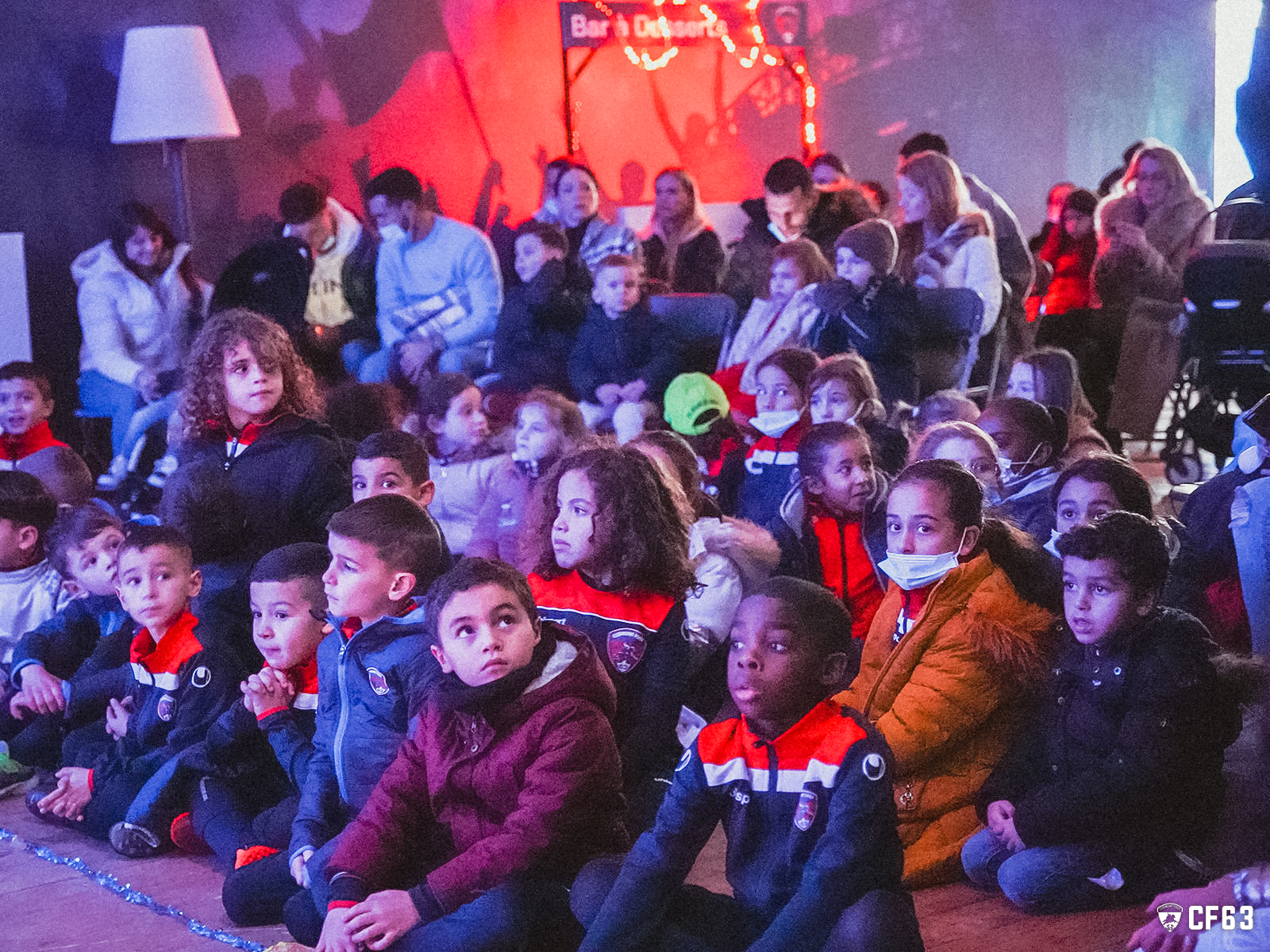 Visite du Père Noël au Clermont Foot