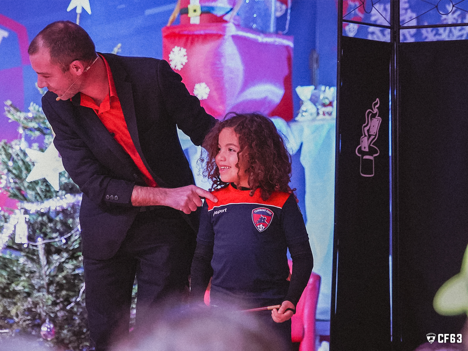 Visite du Père Noël au Clermont Foot