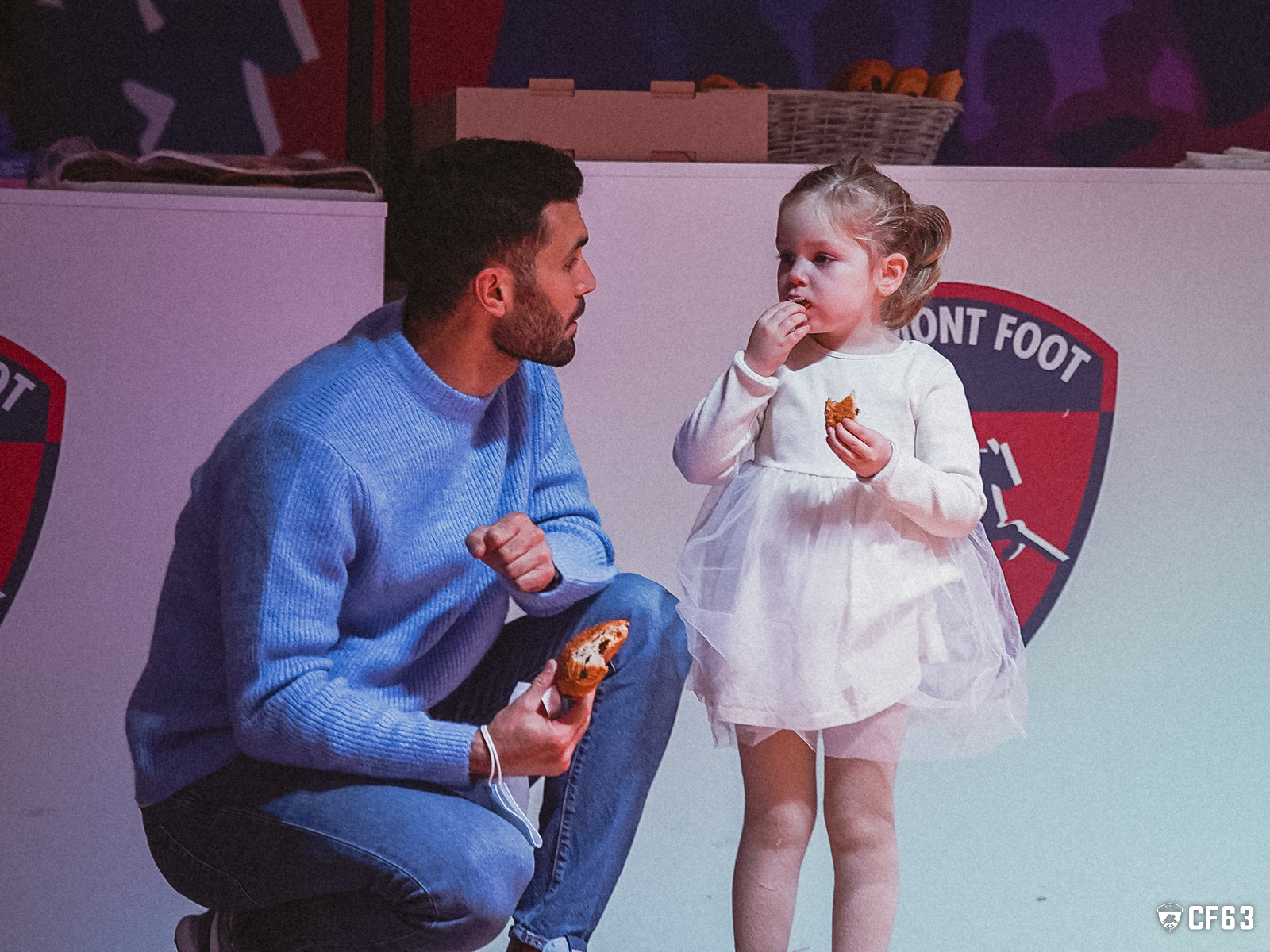 Visite du Père Noël au Clermont Foot