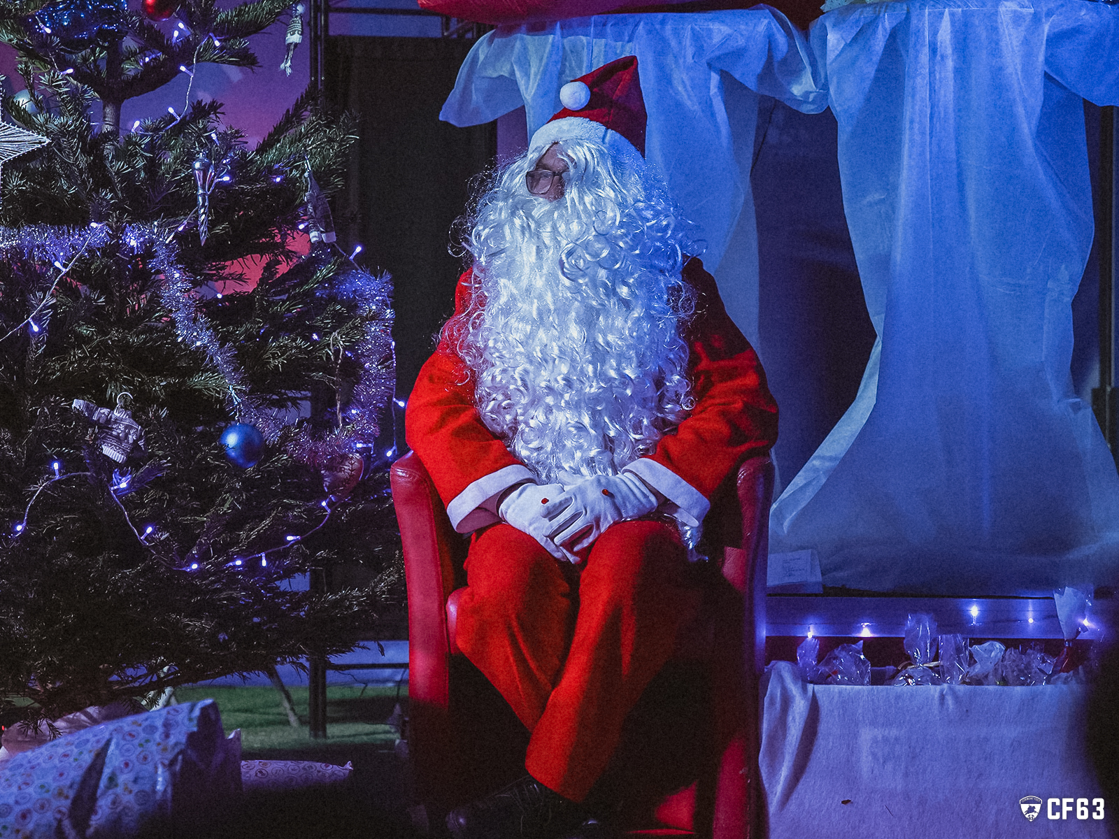 Visite du Père Noël au Clermont Foot