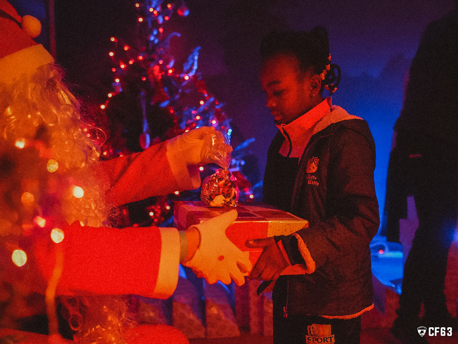 Visite du Père Noël au Clermont Foot