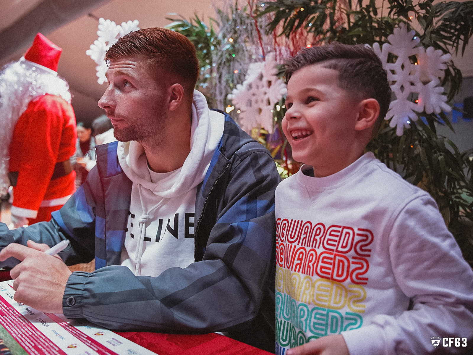 Visite du Père Noël au Clermont Foot