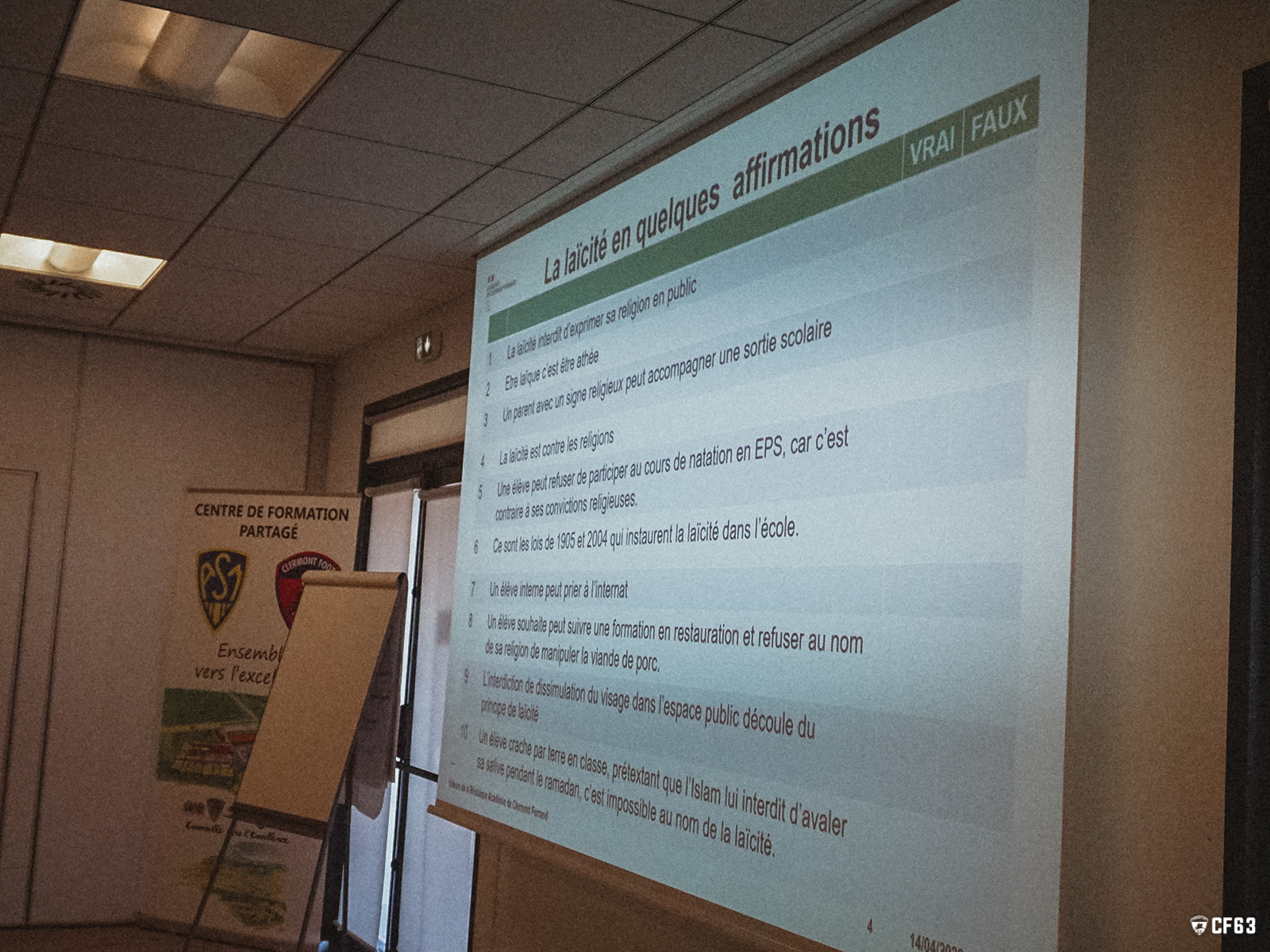Intervention « Laïcité » pour le Centre de Formation