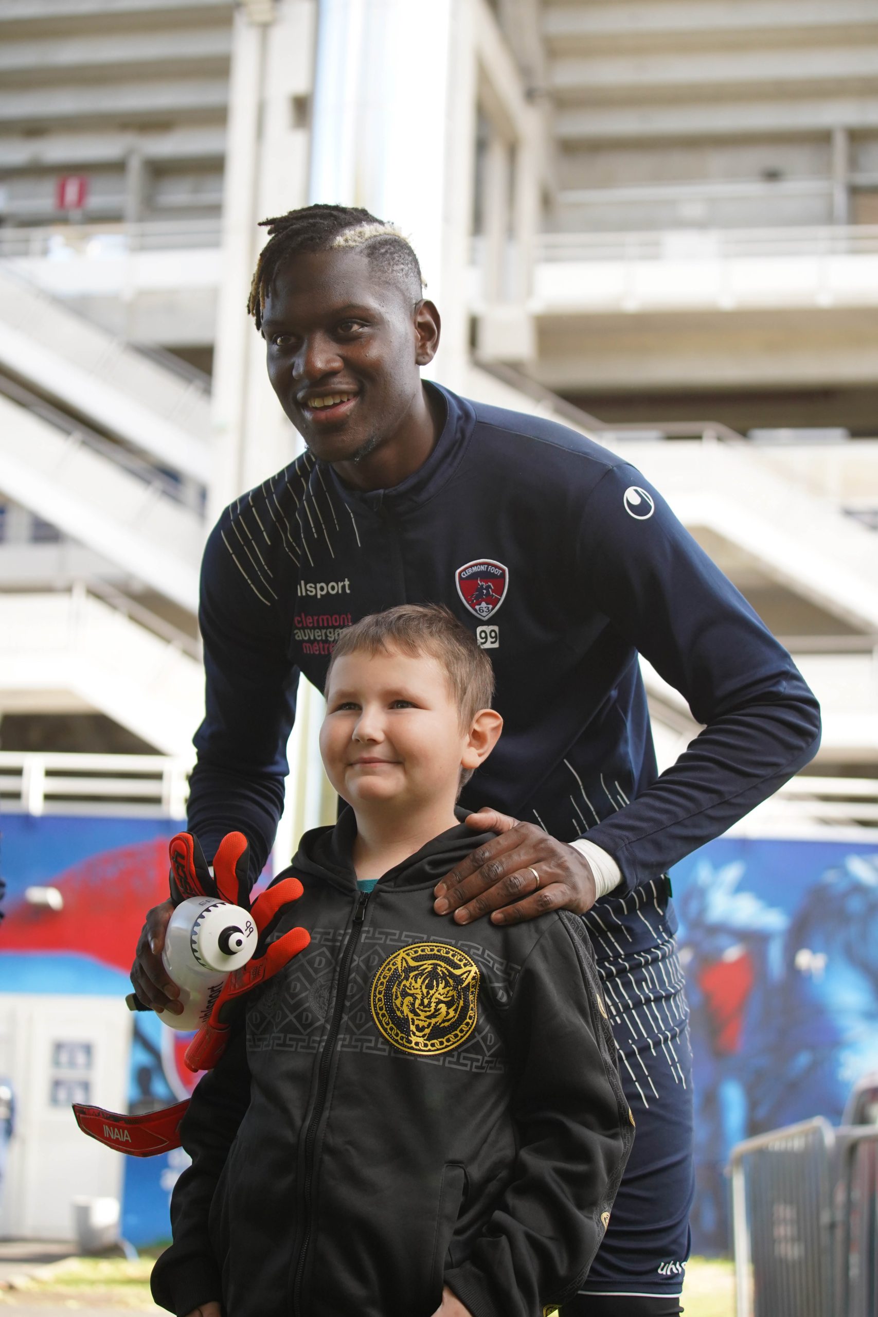 Les enfants du CHU à la rencontre des joueurs du Clermont Foot 63