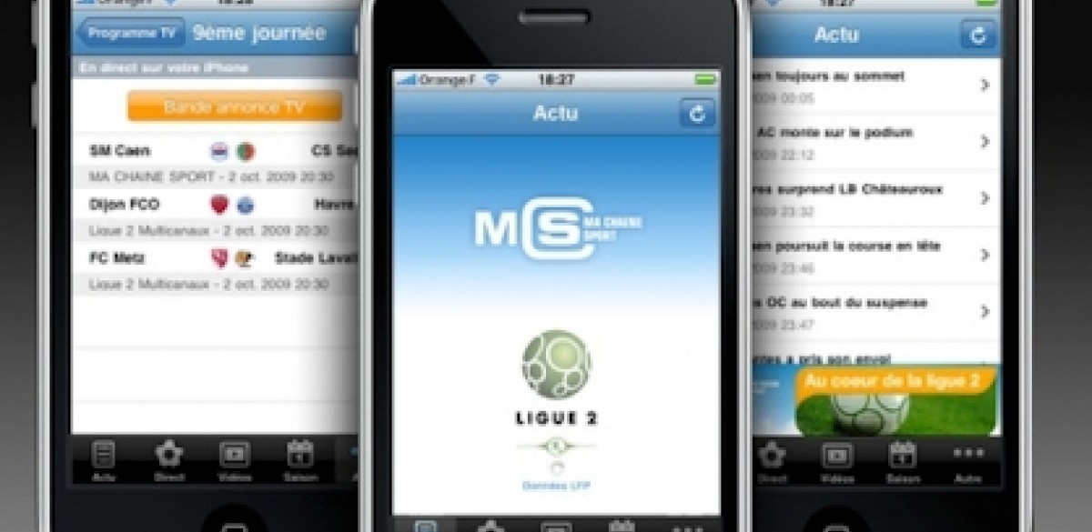 La Ligue 2 sur iPhone avec Ma Chaîne Sport La Ligue 2 sur iPhone avec Ma Chaîne Sport