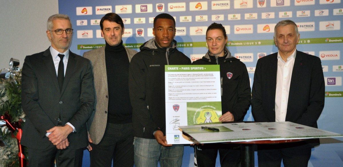 Le Clermont Foot 63 signe la Charte « Paris Sportifs » Le Clermont Foot 63 signe la Charte « Paris Sportifs »