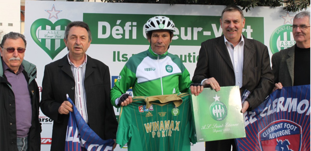 Le Clermont Foot soutient le défi « ASSE Coeur-Vert »