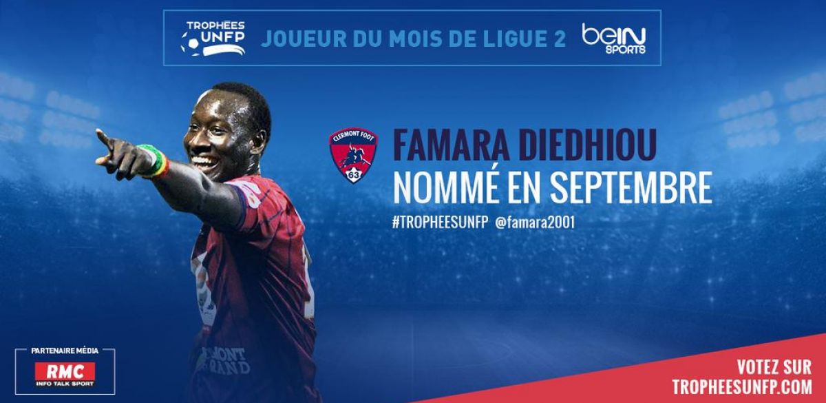 Trophées UNFP : Votez Famara Diedhiou ! Trophées UNFP : Votez Famara Diedhiou !